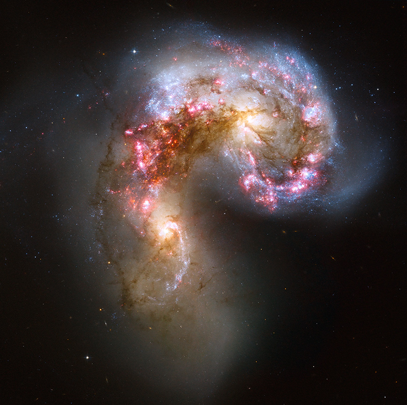 The Antennae colliding galaxies