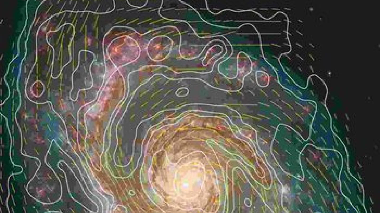 M51 Magnetic Field Map