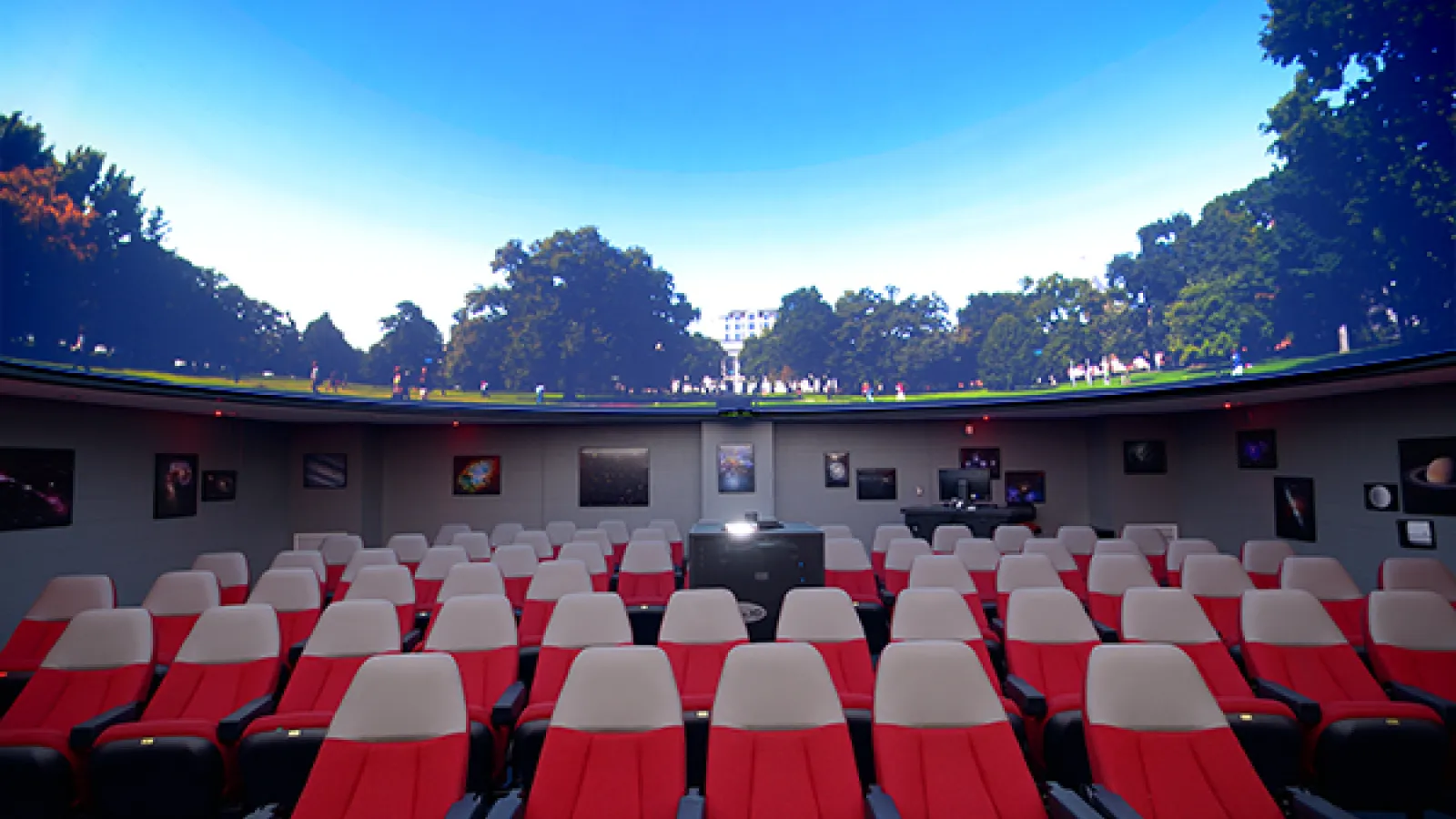 Planetarium with the Oval shown on the dome