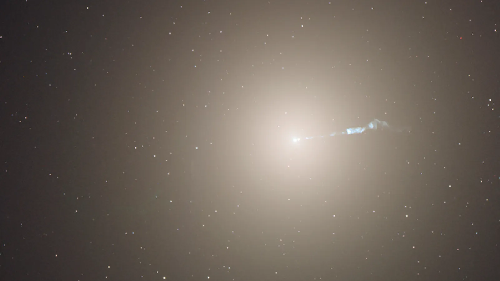 Jet from the supermassive black hole in the M87 galaxy