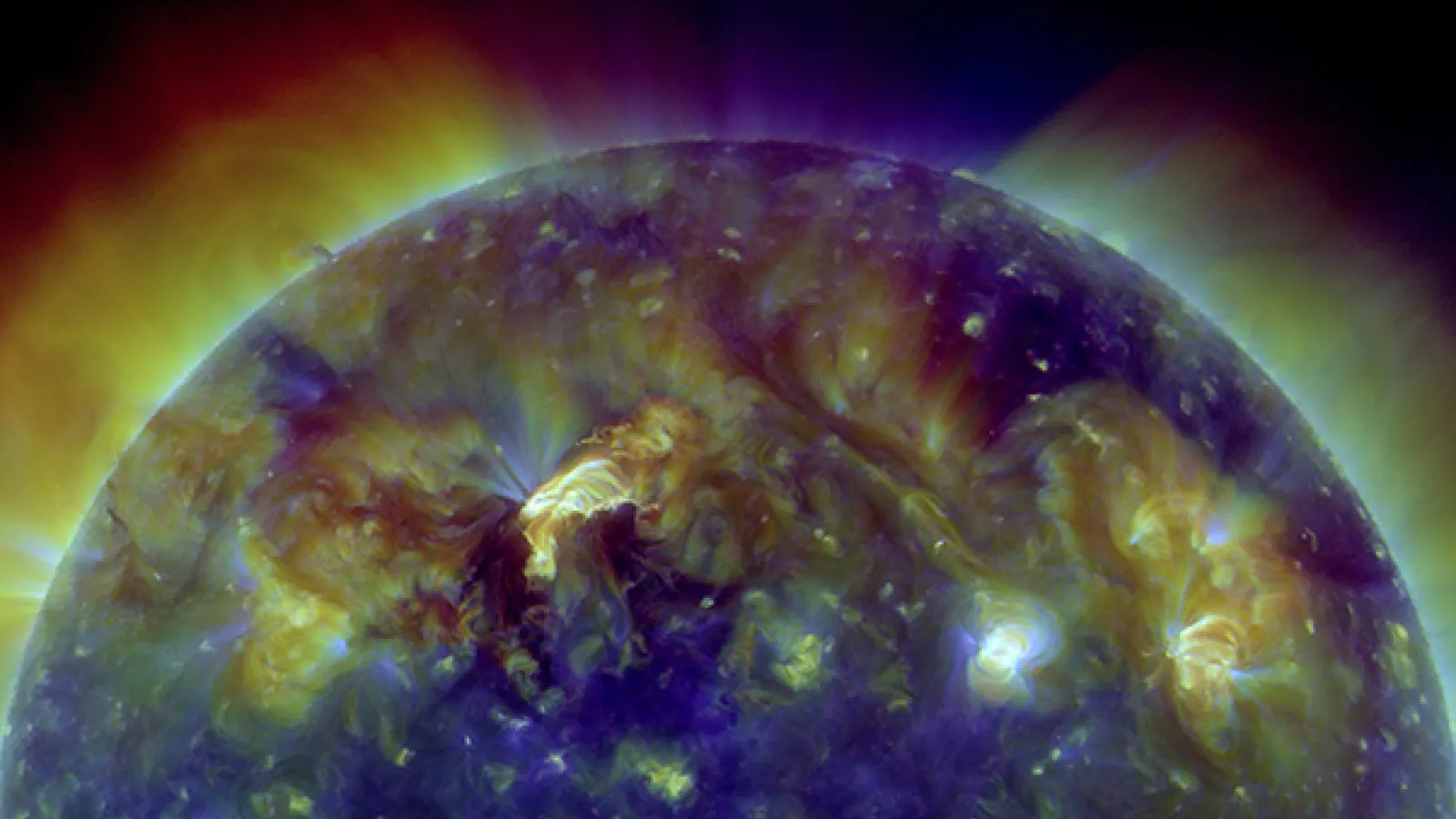The Sun shown in ultra violet light