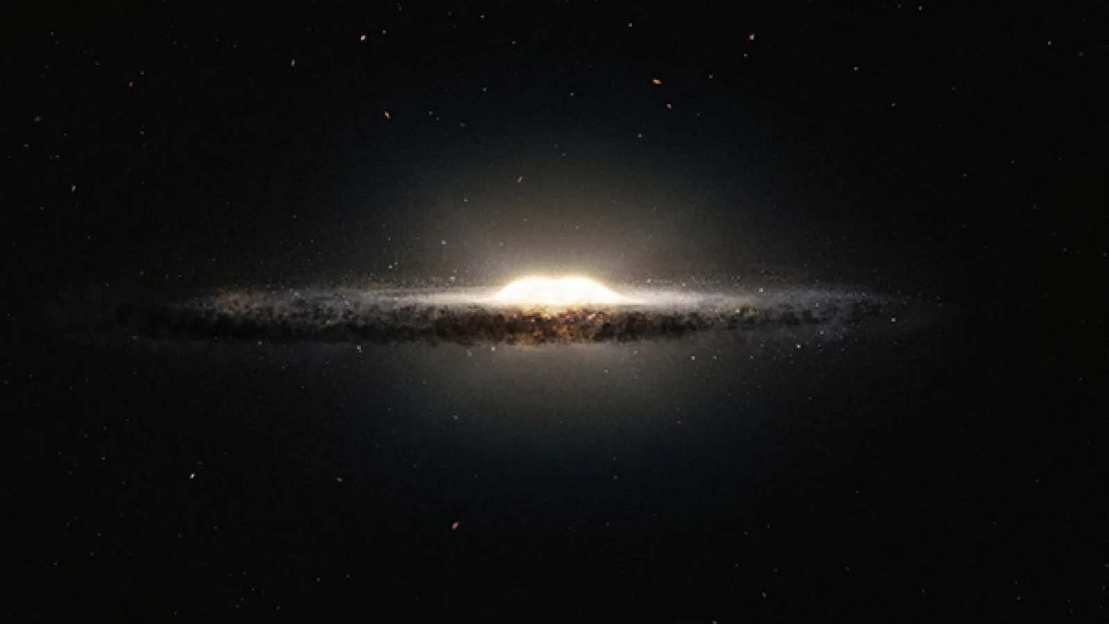 Artists Impression of the central bulge of the Milky Way Galaxy