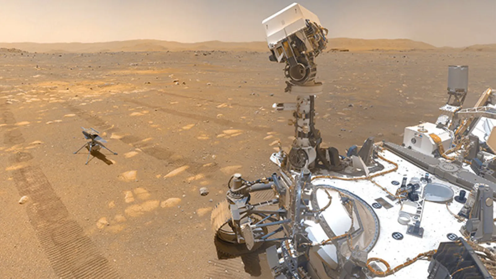 The Perseverance Rover and Ingenuity Helicopter