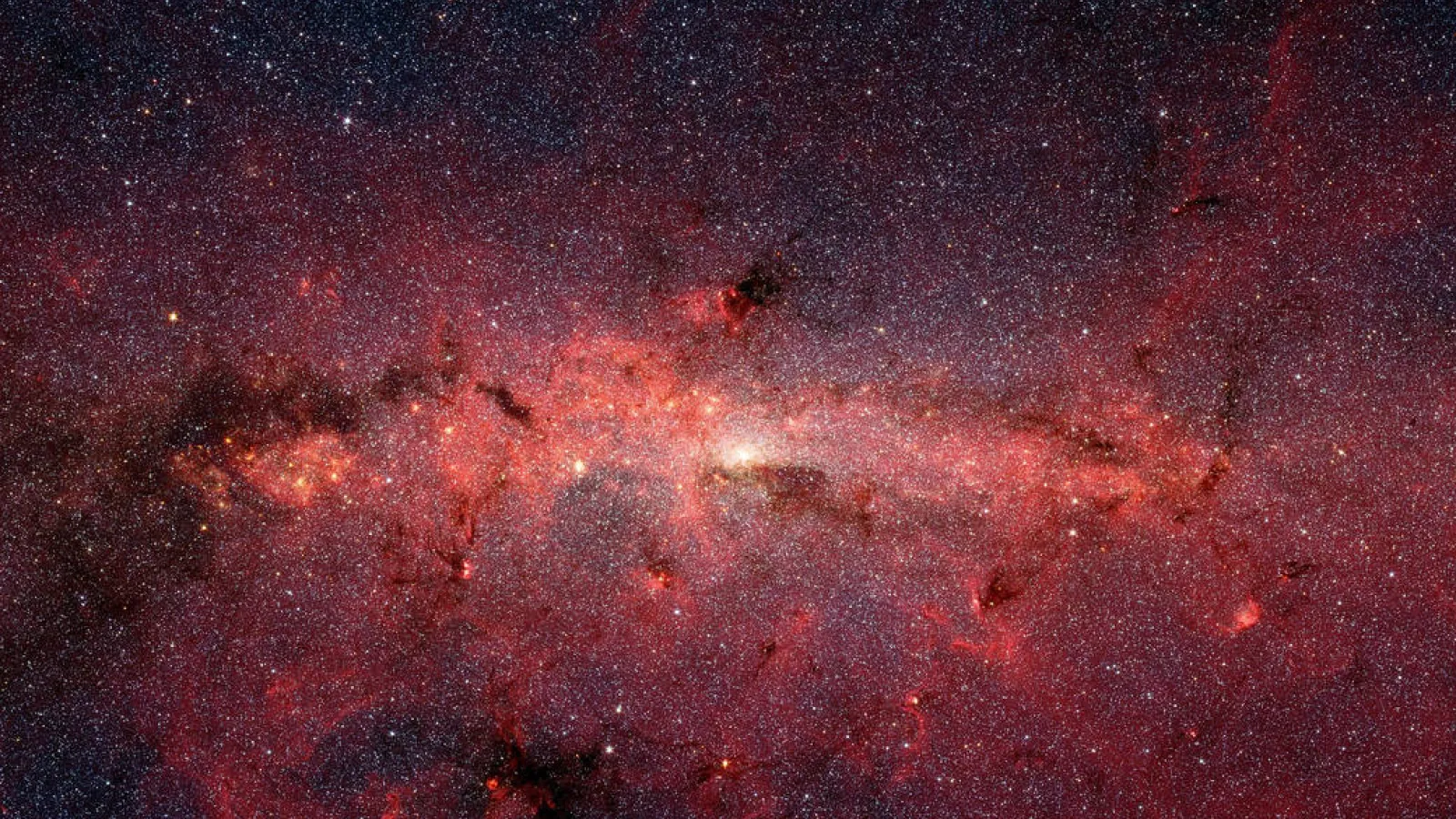 Artist rendition of the center of the Milky Way Galaxy that consists of a black hole which is surrounded by millions of starts that move around it at breakneck speeds.