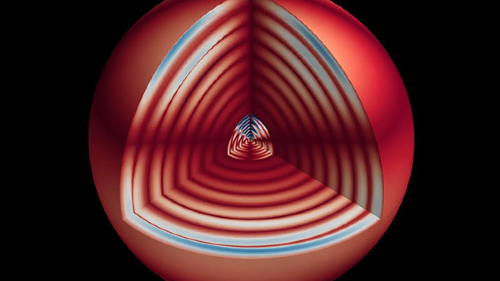 Asteroseismic model of sound in a red giant.