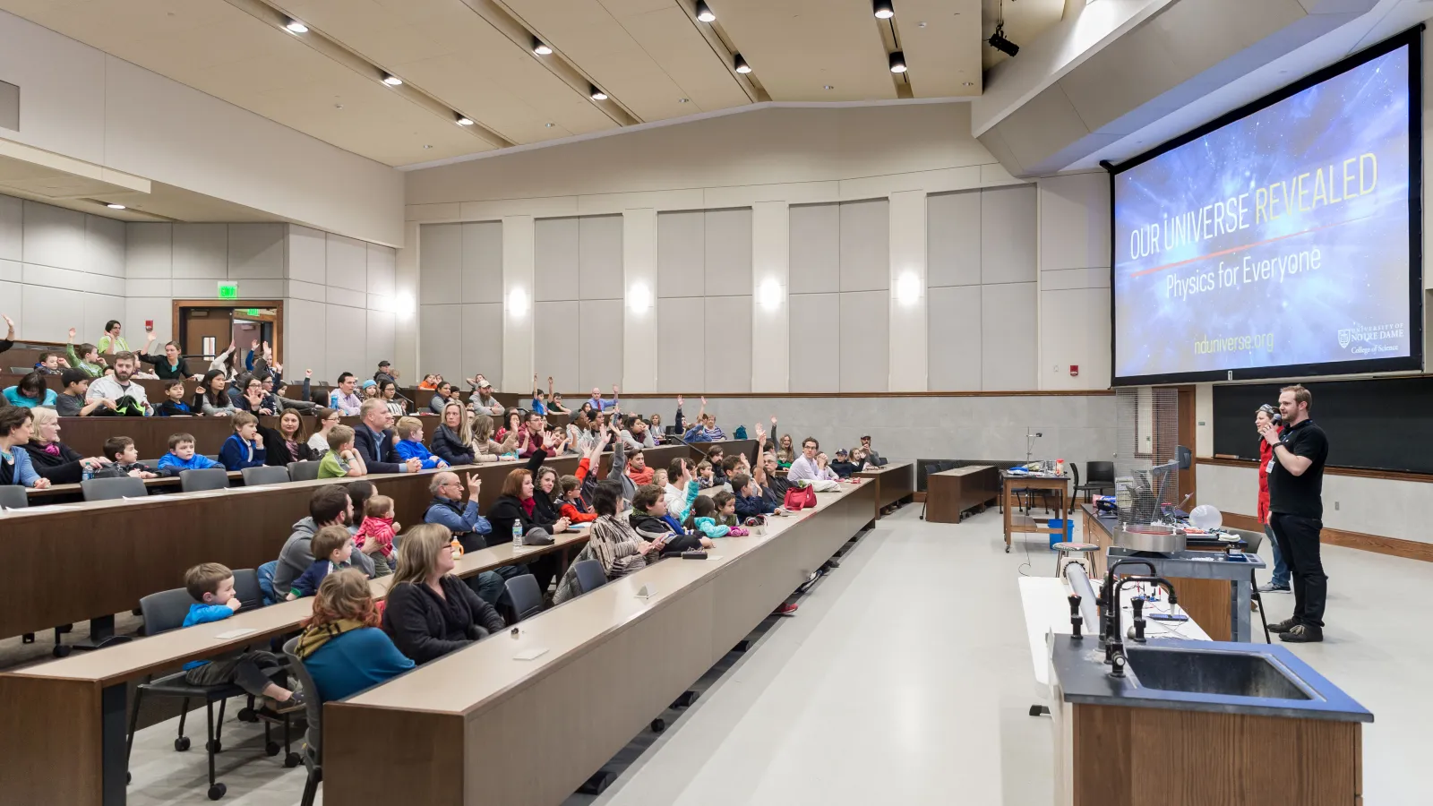 Jonathan Crass hosting a public science event