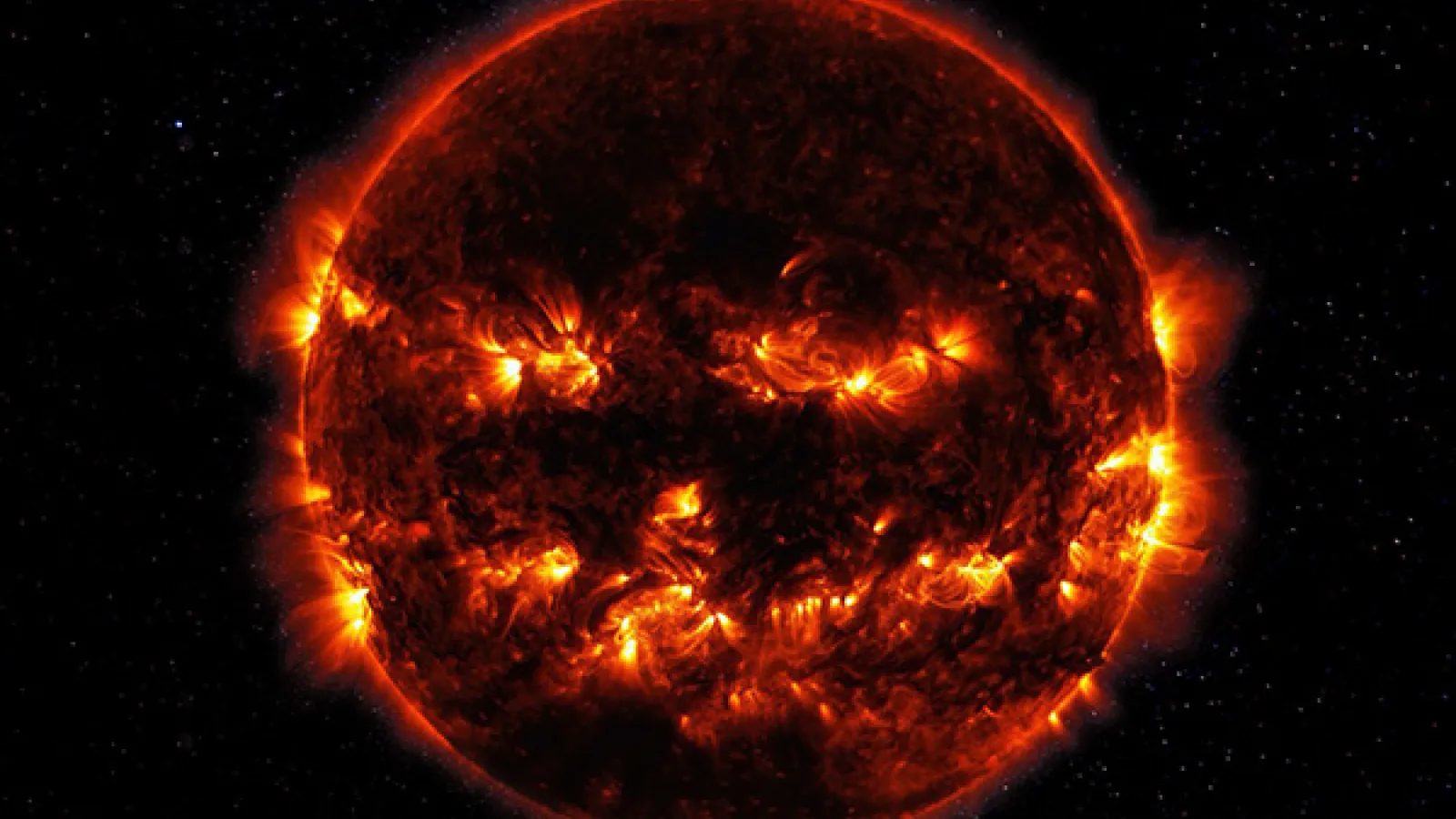 Image of Solar Activity in X-ray wavelengths of light