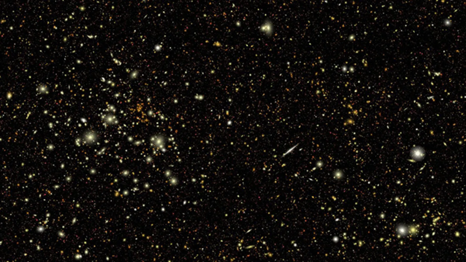 Simulated Image of what the sky will look like through the Roman Space Telescope