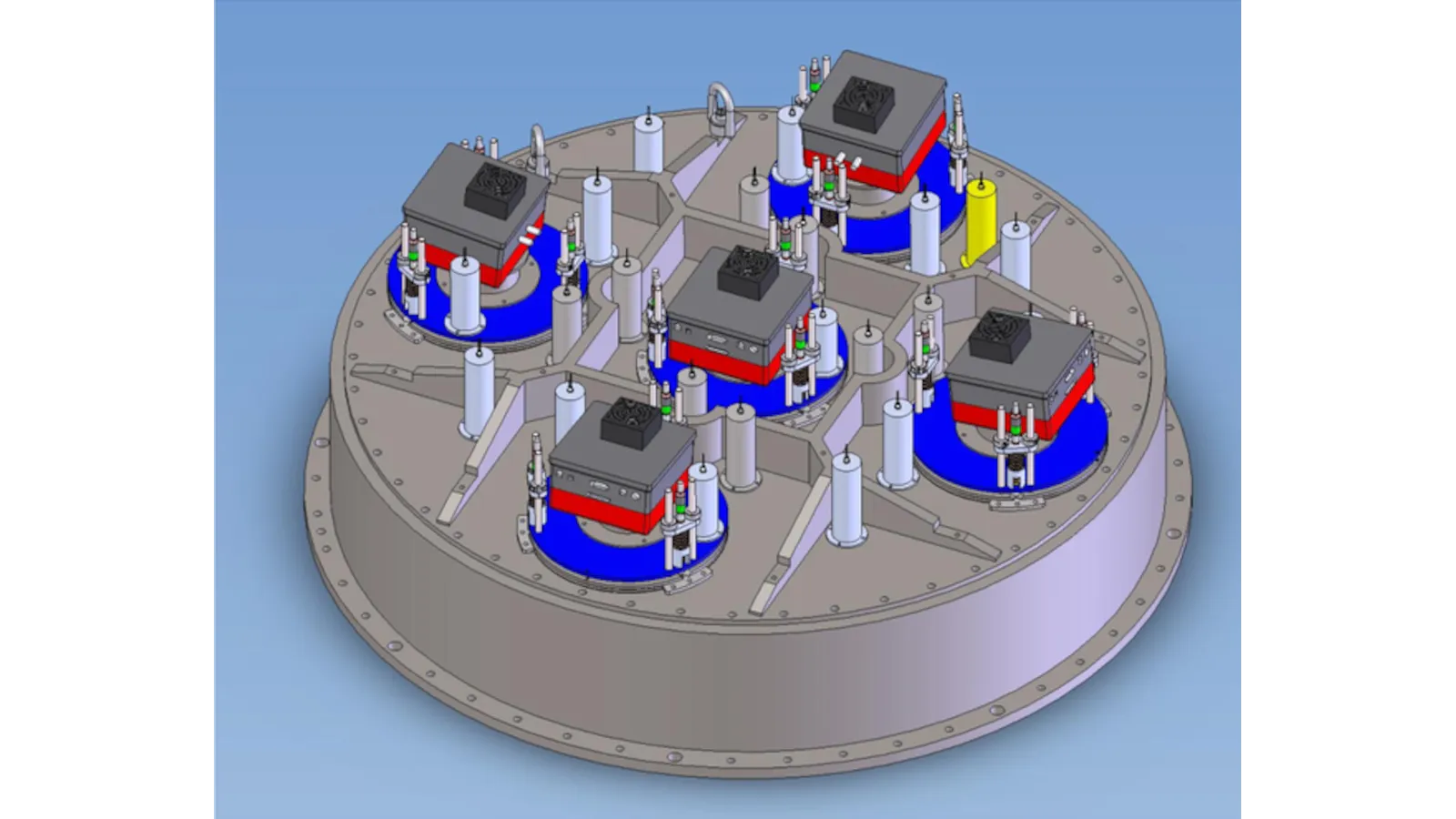 DESI commissioning instrument focal plane assembly design