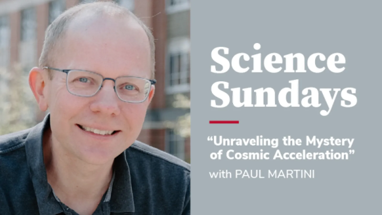 Science Sundays Paul Martini