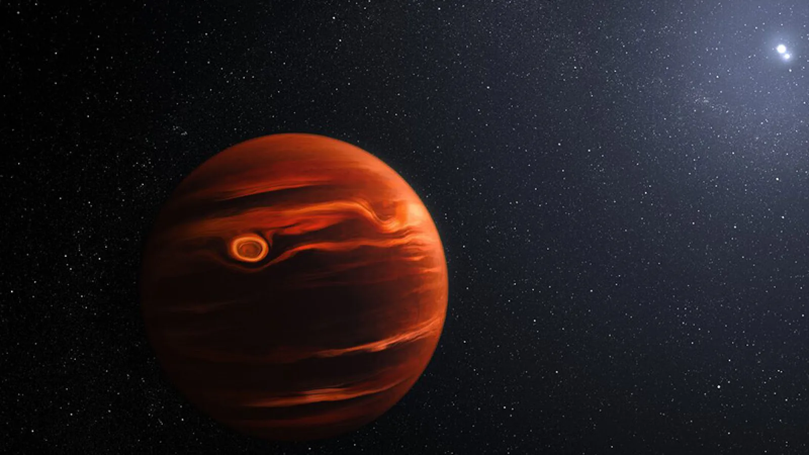 Illustration of a Brown Dwarf around a Star
