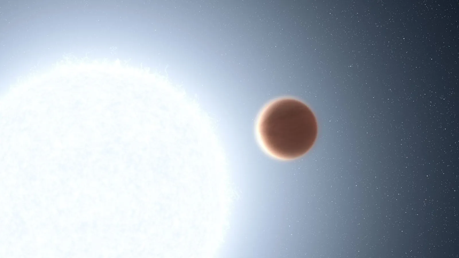 Illustration of Kelt 20b a Hot Jupiter Extrasolar Planet