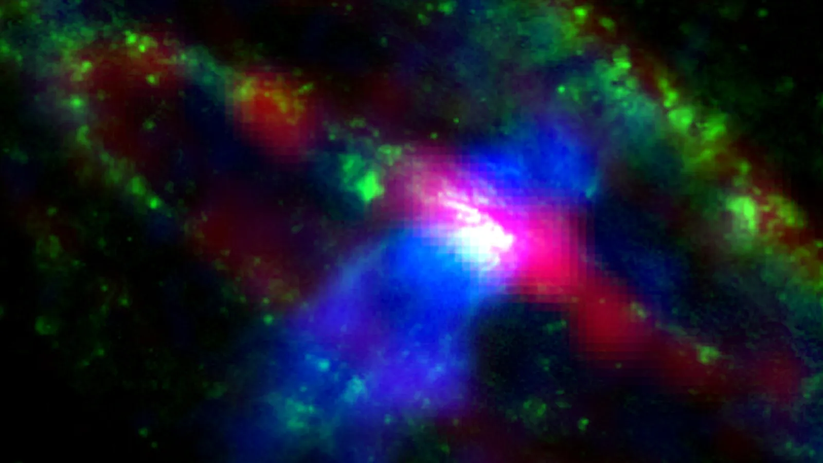 Outflows from the Silver Coin Galaxy
