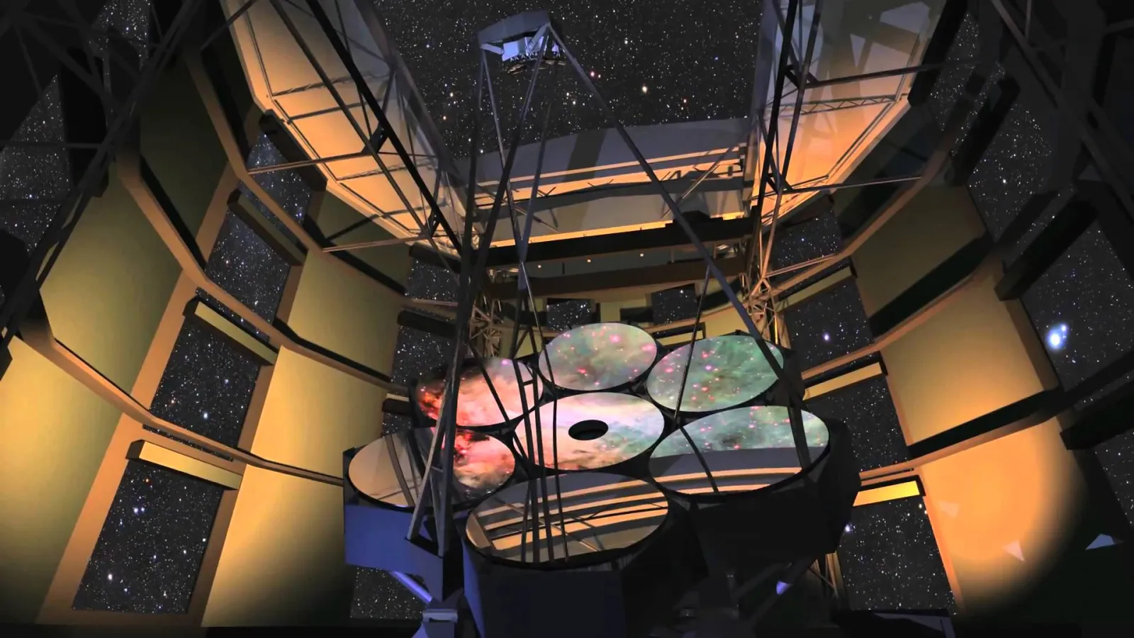 Computer-generated image of the Giant Magellan Telescope