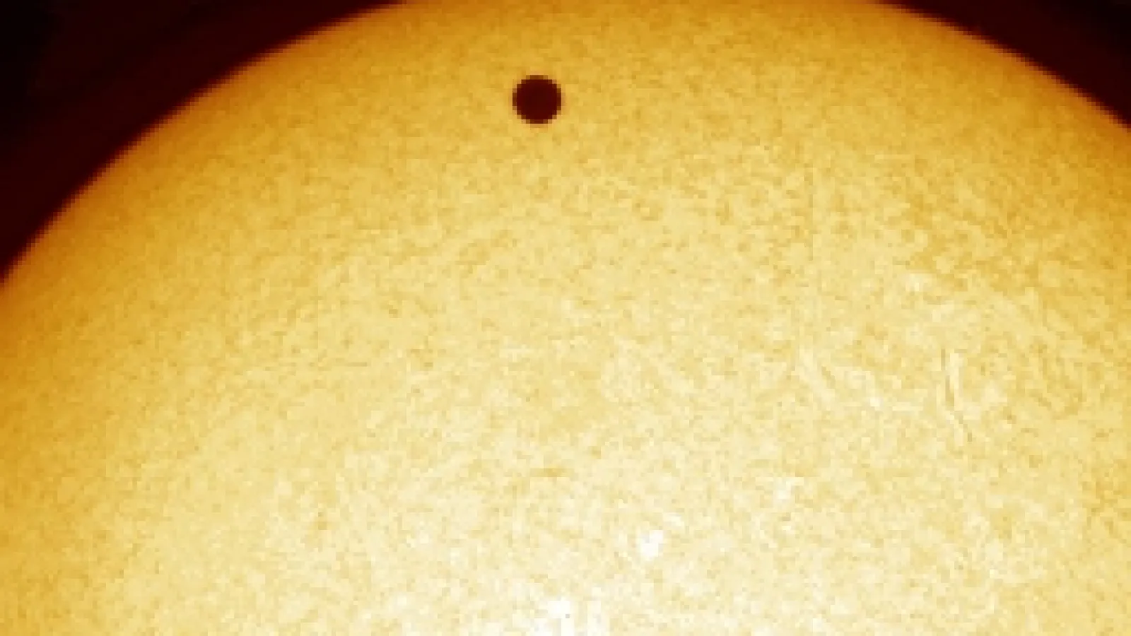 Venus passing in front of the Sun