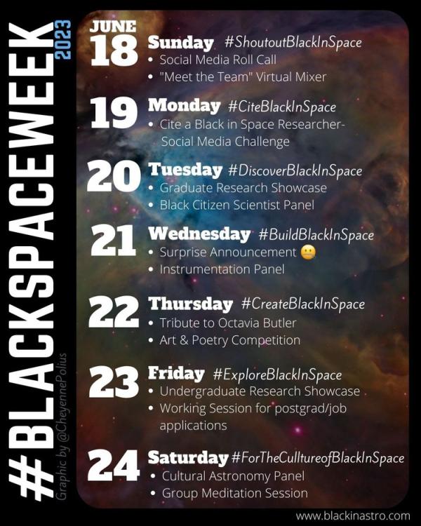 Black in Astro Week 2023 Schedule