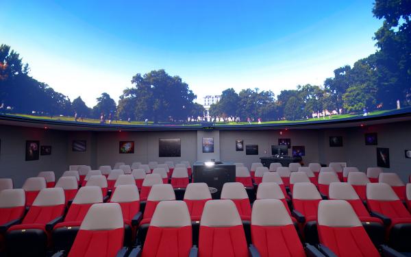 Planetarium with the Oval shown on the dome