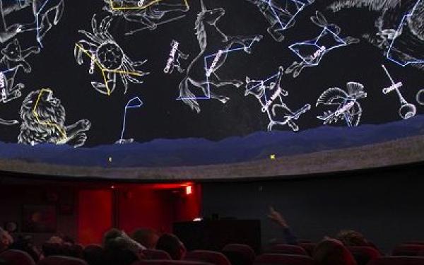 Constellations on display in the Arne Slettebak Planetarium
