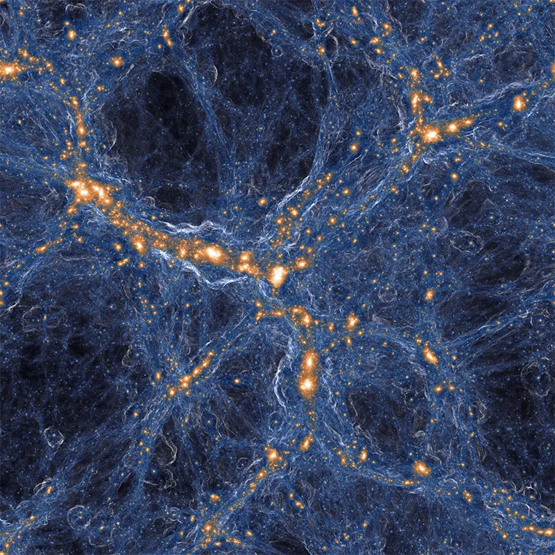 Gas and large scale structure computed from the Illustris TNG simulation