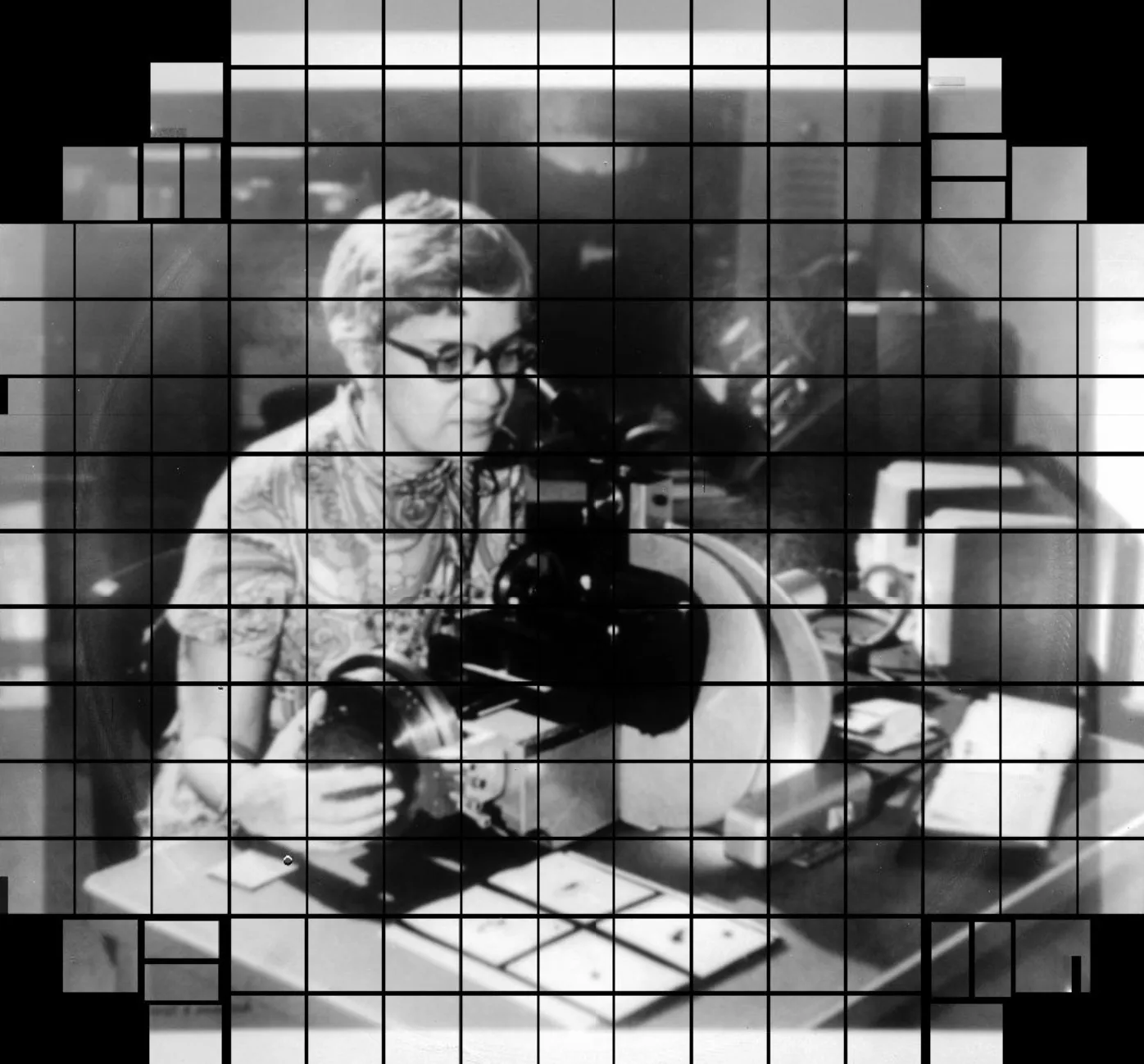 LSST Vera Ruben Observatory Focal Plane with Image of Vera Ruben