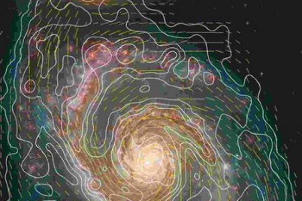 M51 Magnetic Field Map