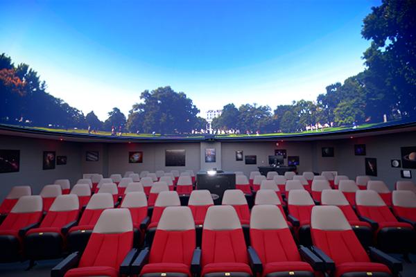 Planetarium with the Oval shown on the dome