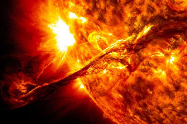 Eruption of a filament on the Sun