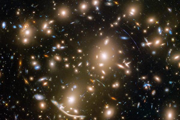 Dense Galaxy Cluster Abell 370