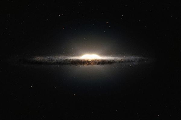Artists Impression of the central bulge of the Milky Way Galaxy
