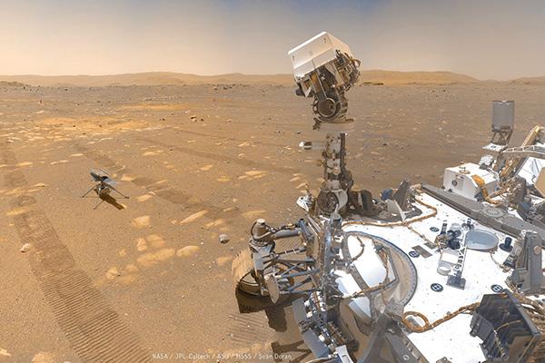 The Perseverance Rover and Ingenuity Helicopter