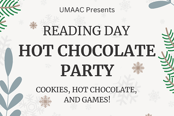 UMAAC Hot Chocolate Party Flyer
