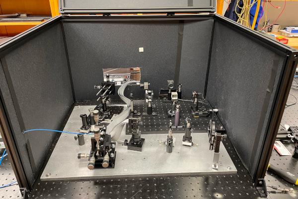 GSpec demonstration system optics in the OSU lab