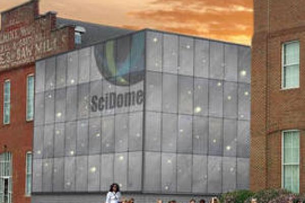 Rendering of new planetarium in Newark