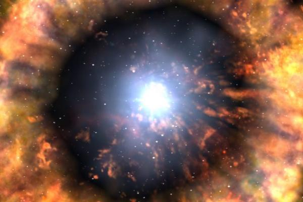Artistic Impression of a Supernova  [Credit: NASA/Swift/Skyworks Digital/Dana Berry]