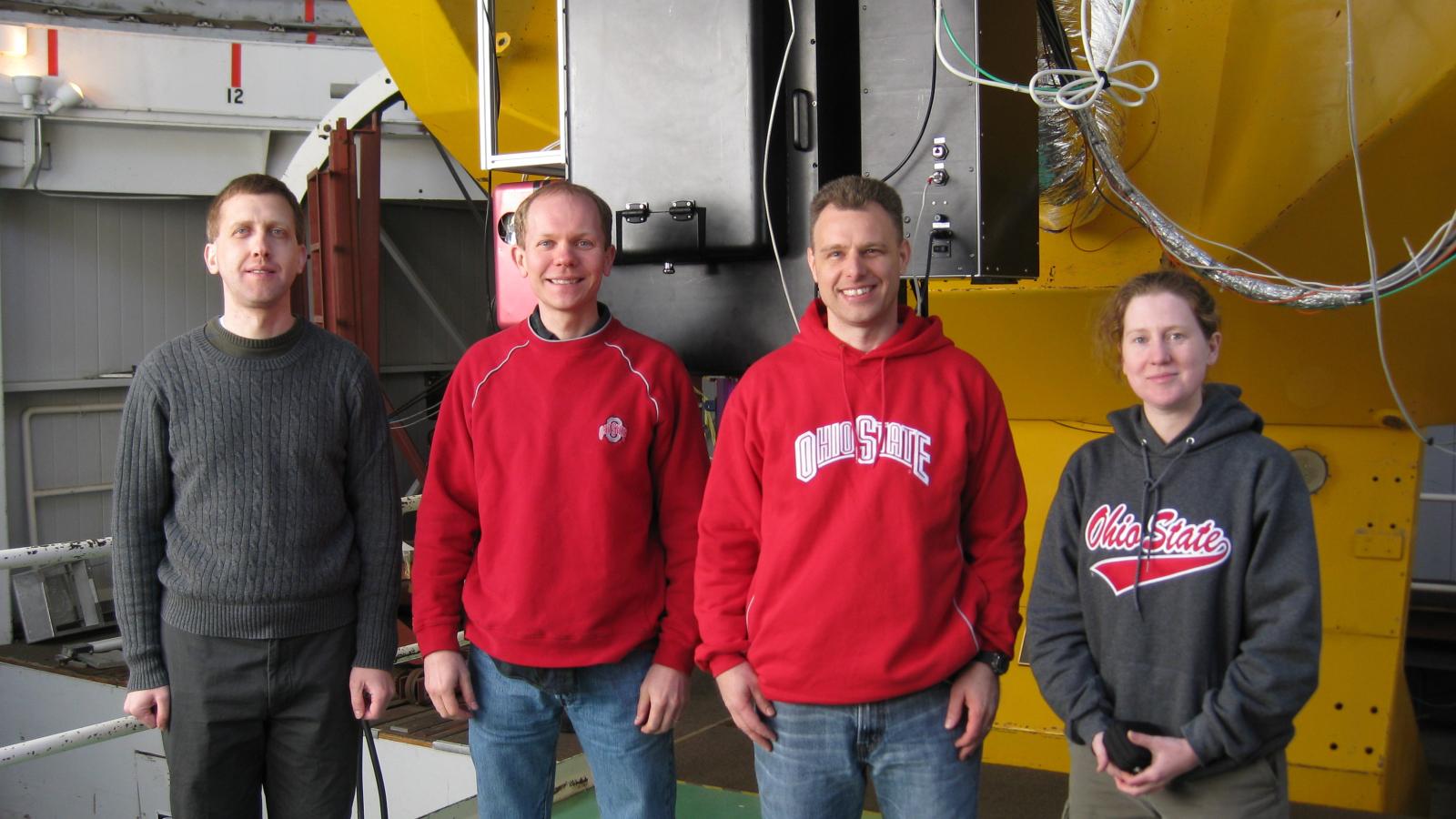 OSMO instrument team at first light April 2010