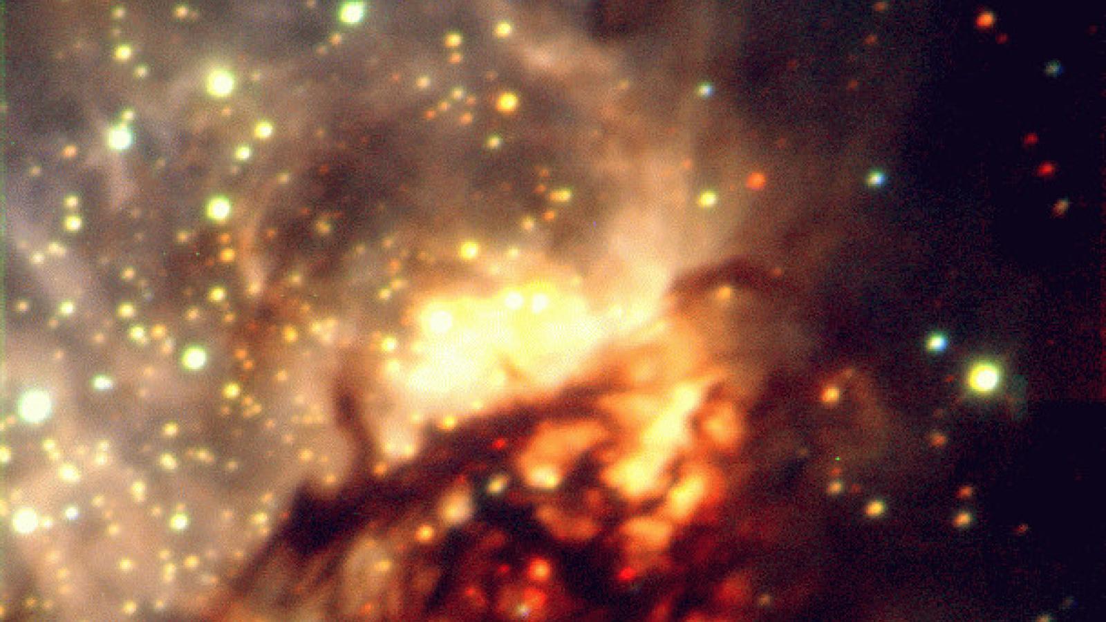 Infrared image of star formation region NGC3576c with OSIRIS on the CTIO 4m