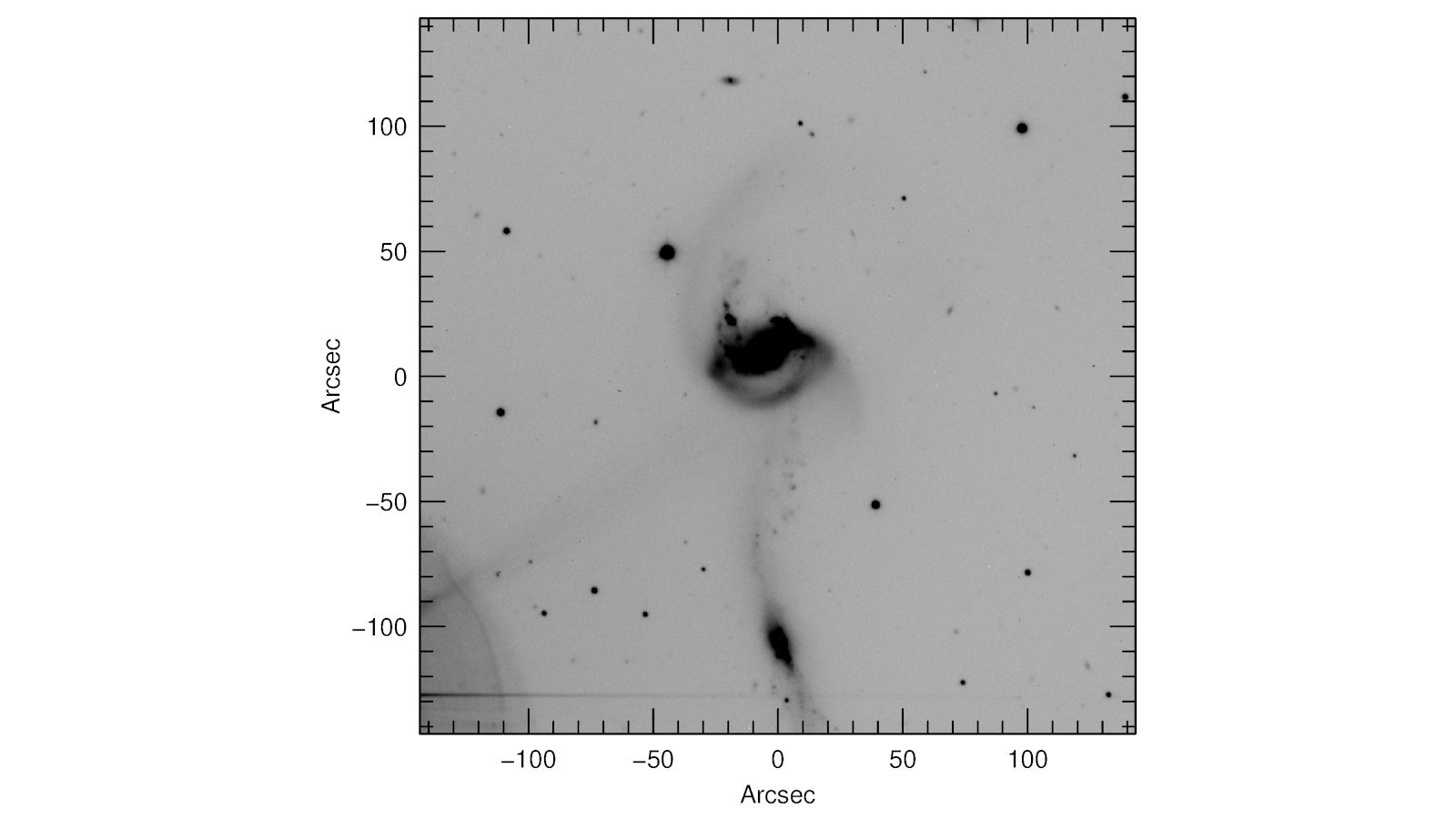 RETROCAM first-light image of interacting galaxy NGC7714